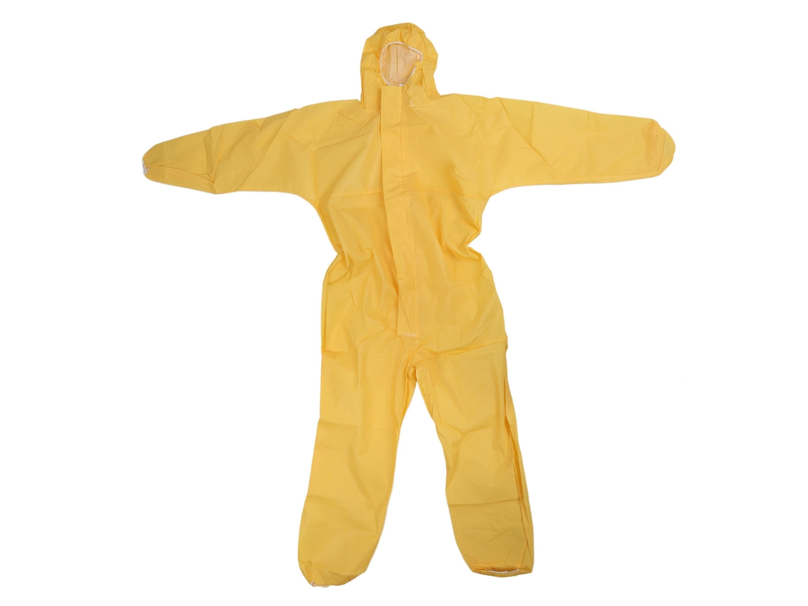 Mono Protector Amarillo Resistente A Ácidos Y Álcalis, Seguridad En Laboratorio, Talla Xl