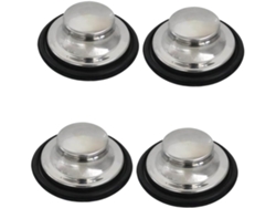 Juego de 4 tapones de acero para desagües de fregaderos, lavabos y antiobstrucción para baños y lavaderos. Slowmoose