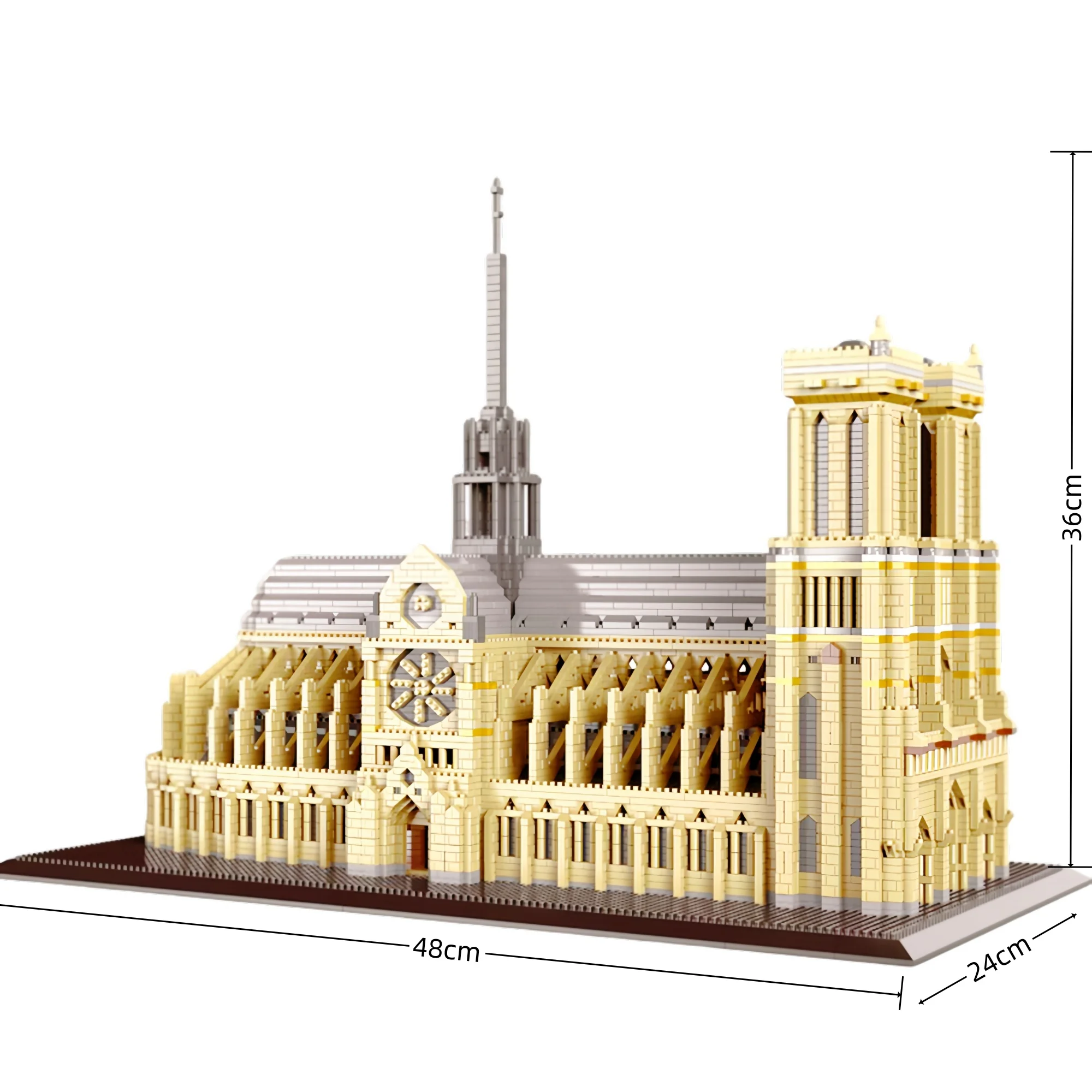 (distrito De La Universidad De Notre Dame) Juego De Bloques De Construcción De Modelos Arquitectónicos