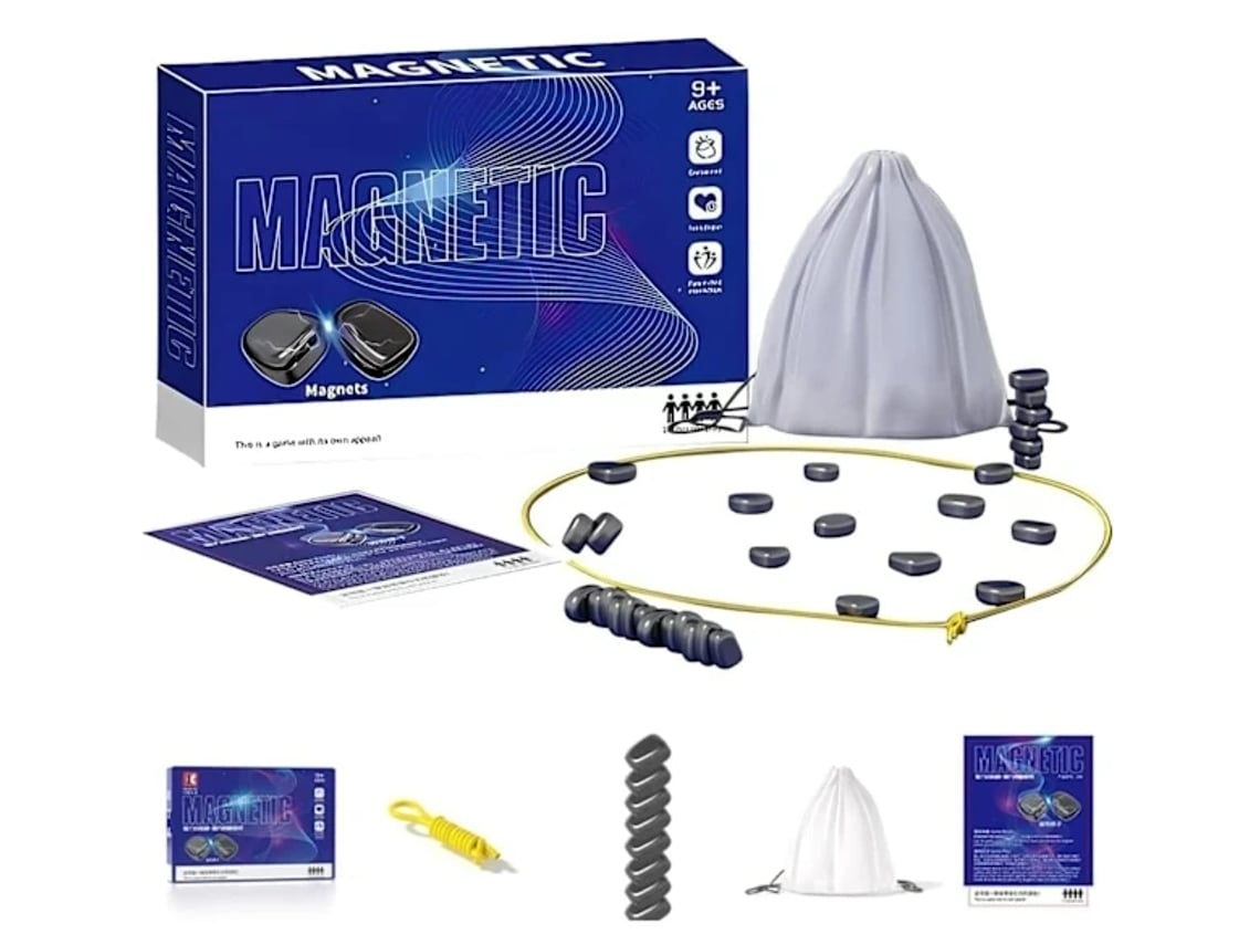 Juego de ajedrez magnético. Nuevos juegos para la diversión familiar. Juego de ajedrez magnético Digitallab. 20 piezas de ajedrez magnéticas.