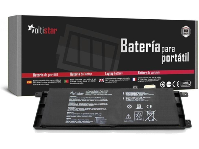 Batería para Portátil VOLTISTAR Asus X553M F553M A453M B21N1329