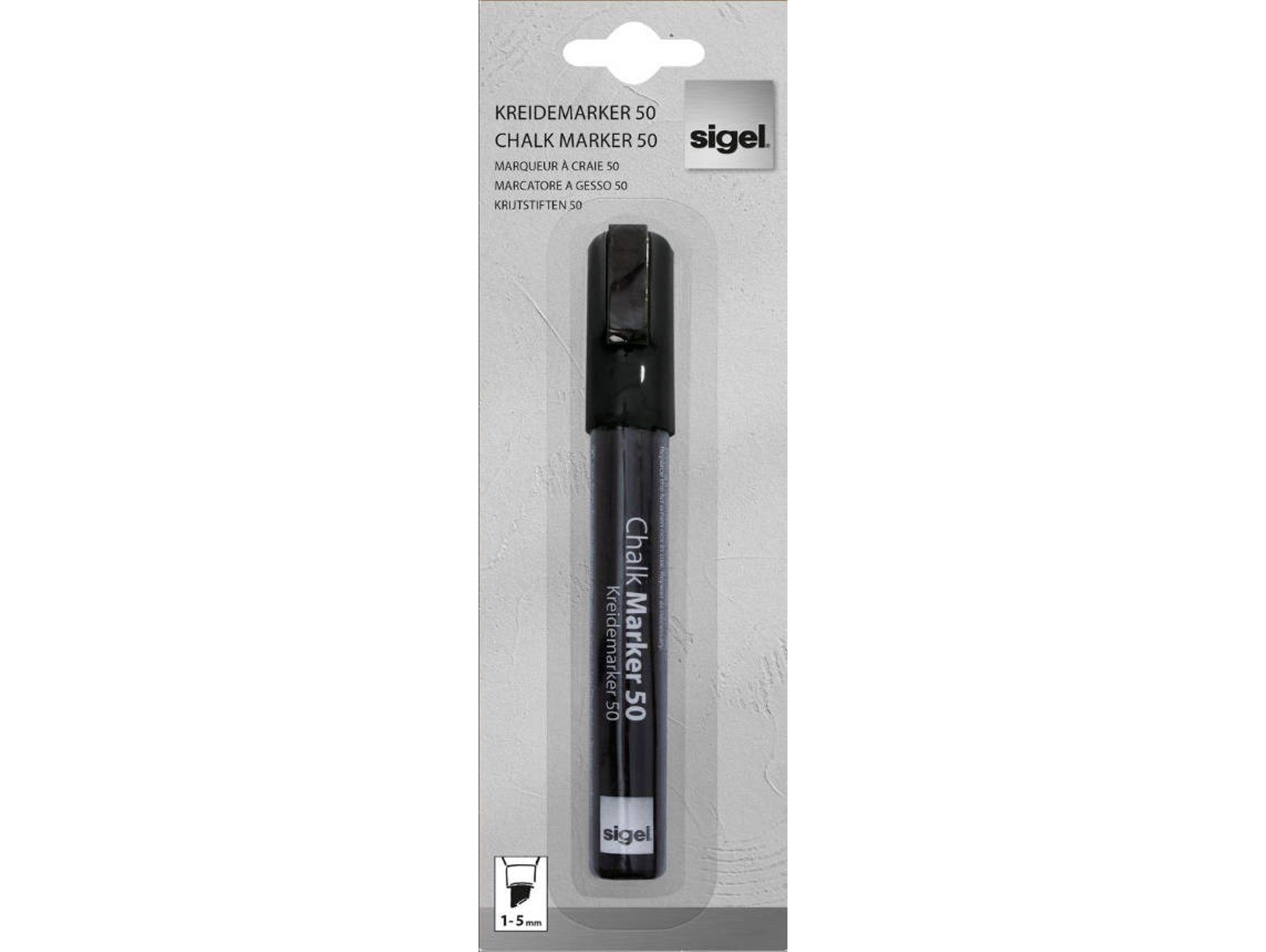 Marcador para Pizarra SIGEL GL180 (Negro - Puenta de 1.0 - 5.0 mm)