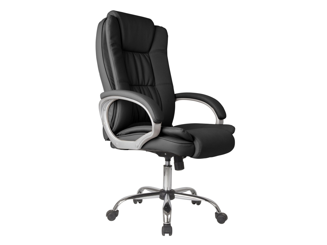 Sillón de Oficina Karen elevable y reclinable Piel sintética Color Negro VS VENTA-STOCK 72 x 68 x 110