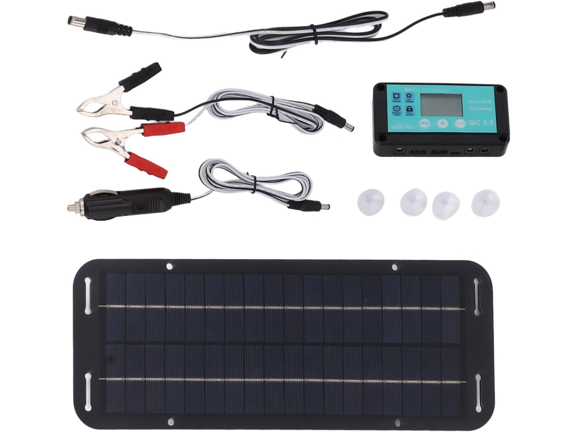 Cargador De Panel Para Coche, Mantenedor De Batería Solar De 12 V