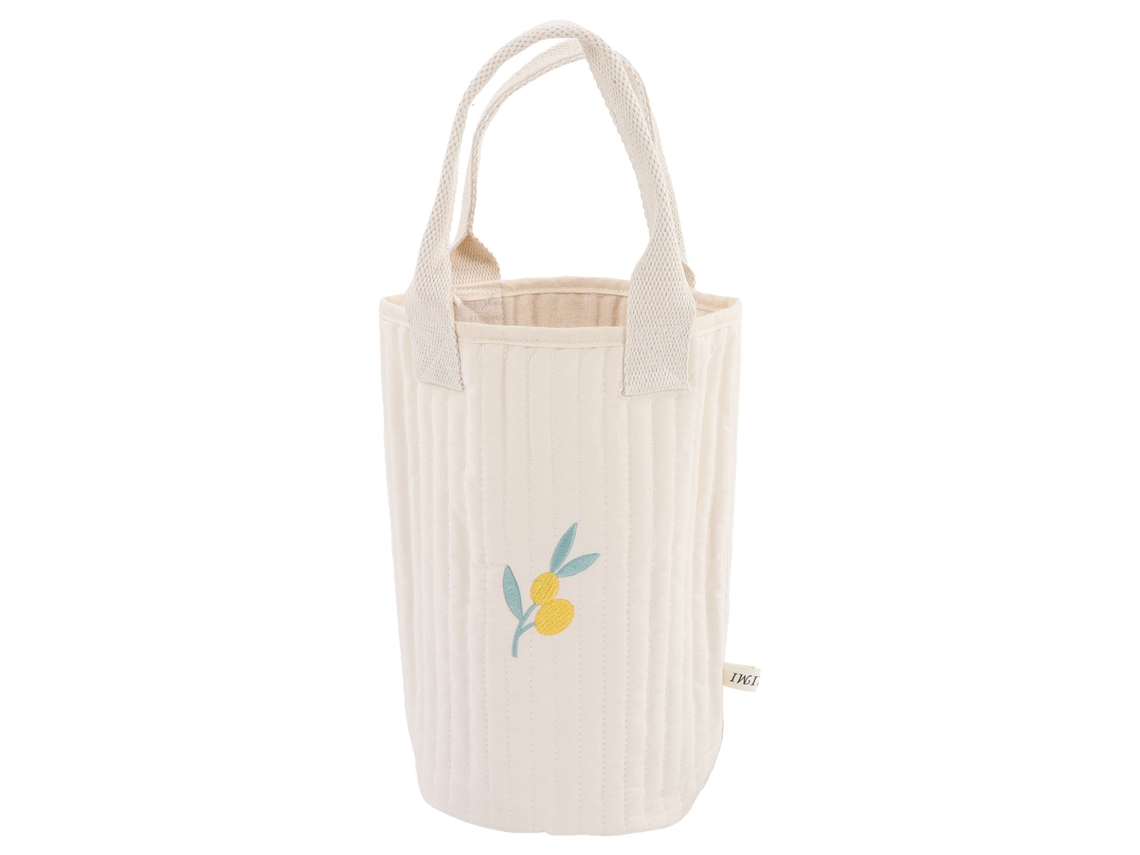 Bolsa Para Mamadeira De Algodão Com Estampa Bordada Azeitona Portátil Para Bebê