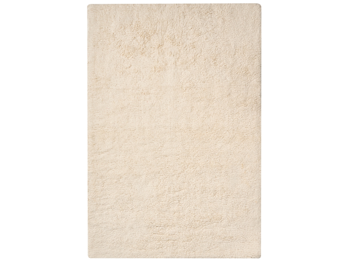 Tapete Casa De Banho Goela Branco Creme 60 X 90 Cm Algodã£o
