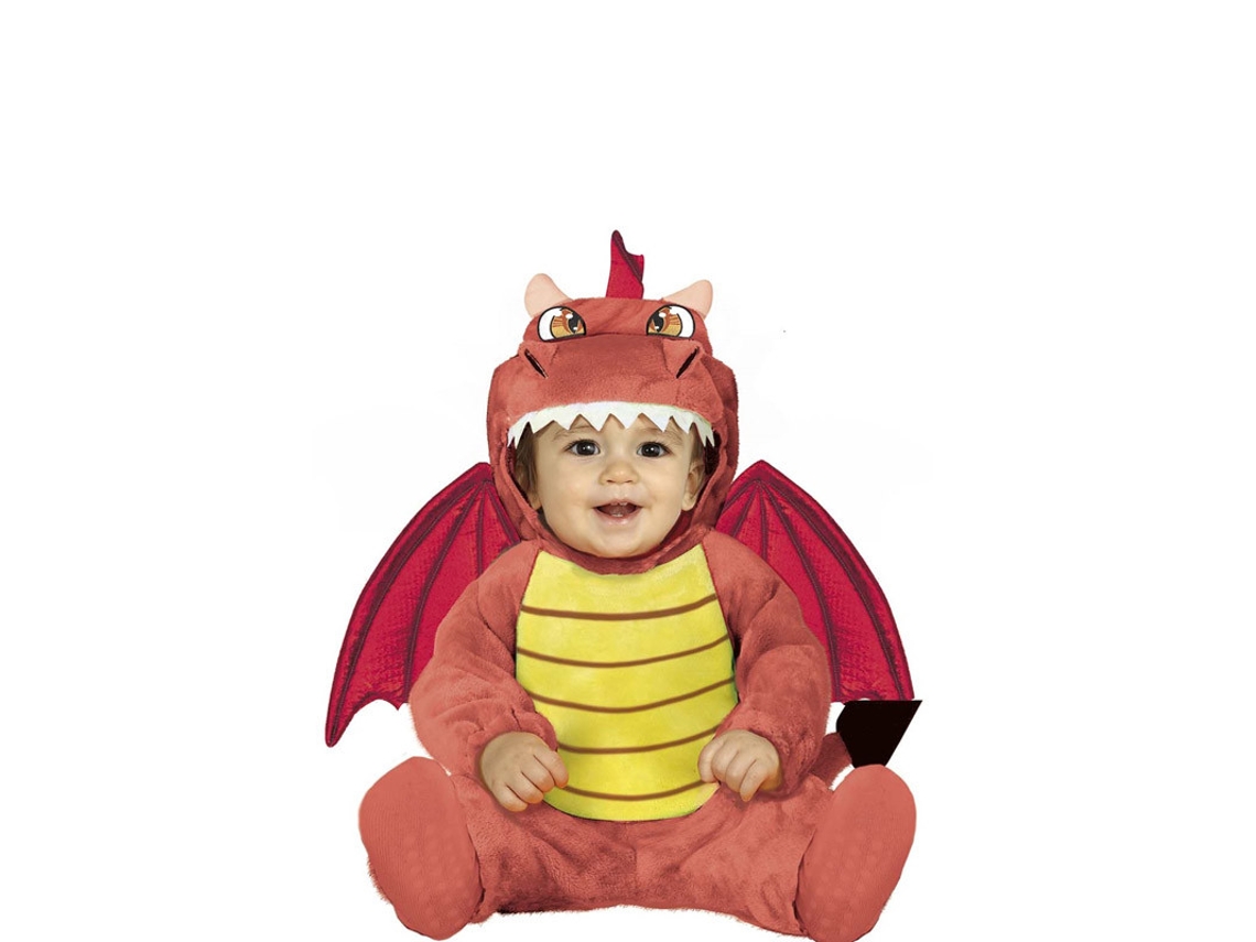 Disfraz de Bebé GUIRCA Dragón Rojo con Alas (12 - 18 meses)