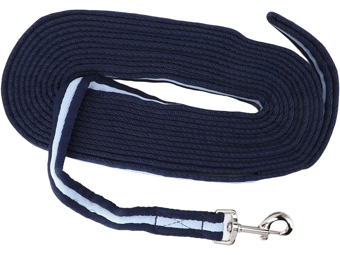 Corde D'entraînement Pour Chevaux Bleu Marine 26,2 Pieds Rênes De Cheval En Poliéster Y Acero