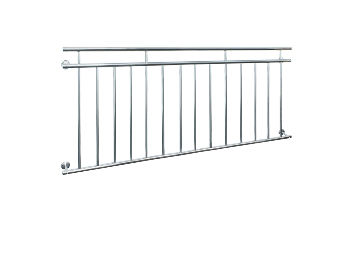 Barandilla de Balcón ECD o Ventana 184 x 90cm con Pasamanos Estilo Francés