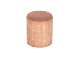 Reposapies Metal Poliester Mosaico Marron 37x37x45cm