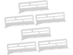 Juego de 6 separadores ajustables para refrigerador, 26 cm, fabricados en plástico resistente, paneles extraíbles GOKOCO