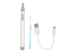 Caneta Stylus Magnética Touch Rechargeable Para Surface Pro X 9 8 7 6 5 4 3 Book 2 X1 Prata