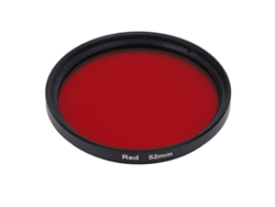 Filtro De Lente Rojo Completo Para Cámara De Cristal Óptico Con Rosca