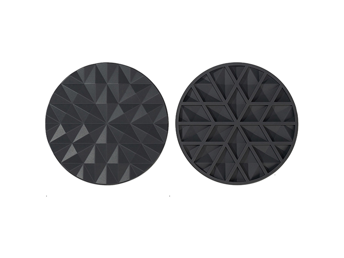 Juego de 2 soportes para sartenes de silicona NEVEANCE