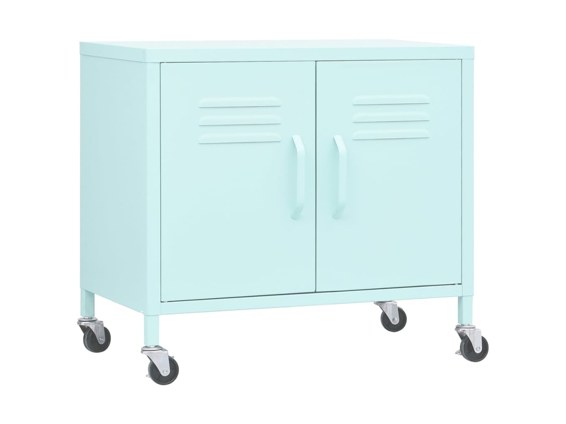 Armario de almacenamiento de acero 60x35x56 cm Verde Menta MAISON EXCLUSIVE