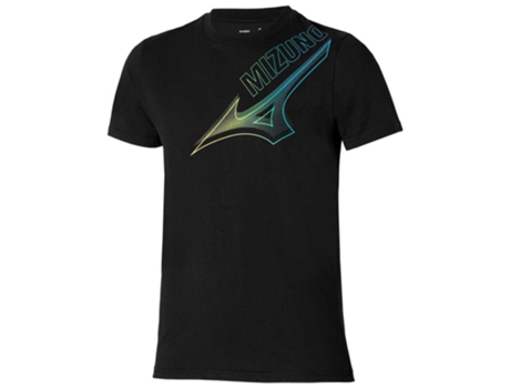 Camiseta de Hombre para Running MIZUNO Release Graphic Negro (2XL)