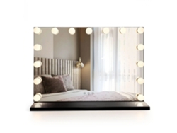 Espejo Rea Hollywood Black 58x45 Led
