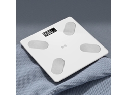 Báscula Inteligente Para Pérdida De Grasa, Recargable (blanco Elegante), Monitorea 81 Datos Corporales.