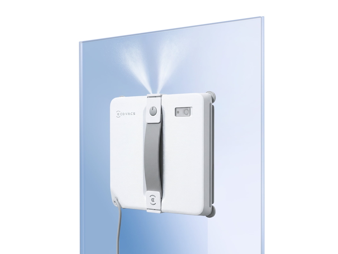 Robot Limpia Vidrios Ecovacs Mini2, Inteligente: 5,5 Cm Ultra Fino | 8000pa | Win-slam 4.0 | 10 Seguridades | 6 Modos | Pulverización Ultrasónica