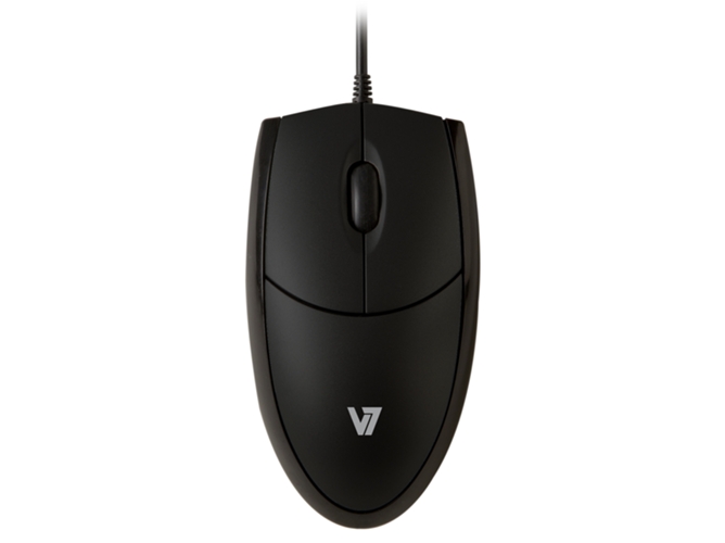 Ratón V7 MV3000010-BLK-5E (Óptico - 1000 dpi - Negro)