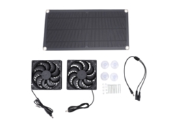 Kit de ventilador solar silencioso de 10 W para invernaderos