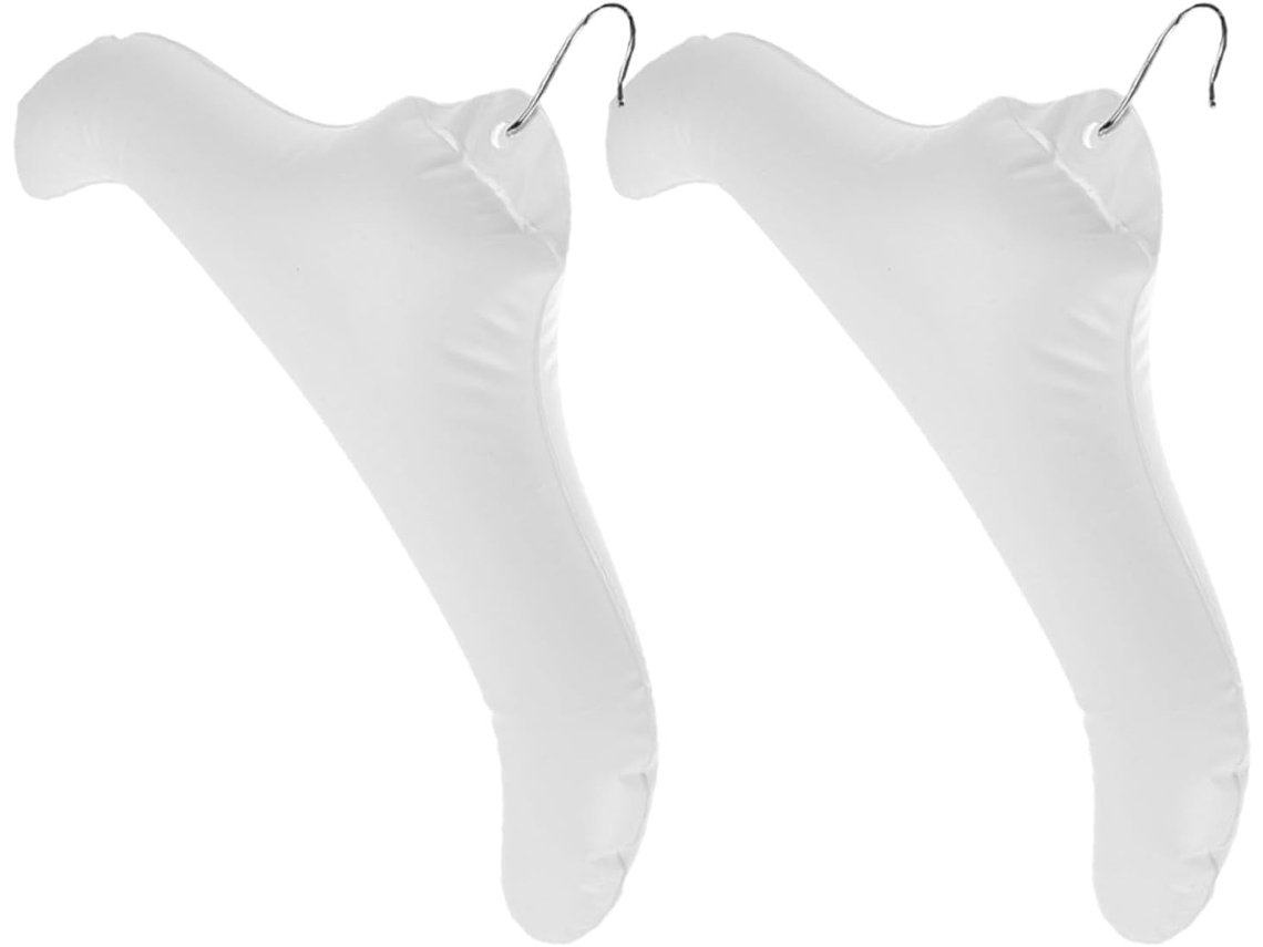 Juego 2 Perchas Inflables Portátiles Pvc Camisas Plegables Duraderas Ideales Secar Durante Viajes Ropa Casa