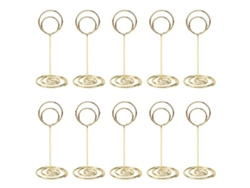 Portanúmeros de mesa metálicos para decoración de eventos - 10 unidades