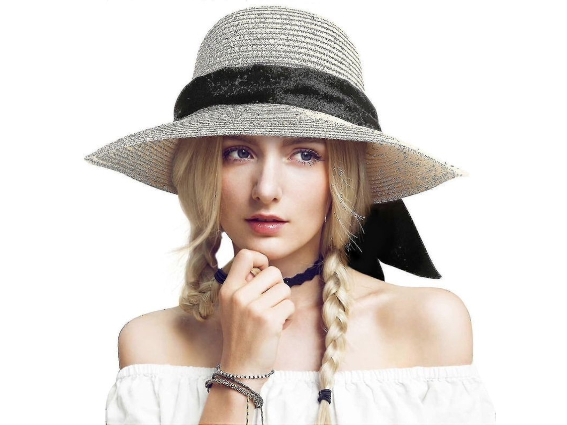 2026-sombrero De Paja Plegable Con Ala Ancha Para Playa Y Sol Protector Uv