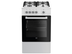 Cocina de gas 68l 4 fuegos blanca FSG52000DWC - BEKO