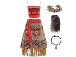 Disfraz De La Princesa Moana Para Niñas, Ideal Para Fiestas De Halloween Y Carnaval.