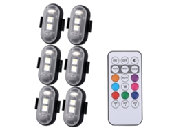 2026-luz De Alerta Led Universal Multicolor Para Moto Bicicleta Drone Con Control Remoto Ip65 Impermeable