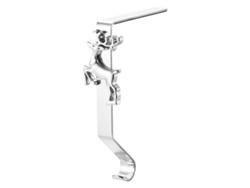 Soporte metálico para medias navideñas, accesorio brillante para chimenea TRUYUETY