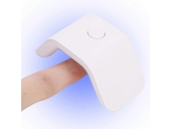 Mini lámpara LED UV, secador de uñas portátil de 2 W para el curado de esmalte en gel de un solo dedo GOKOCO