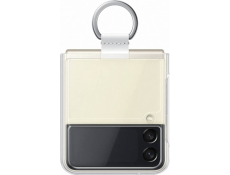 Funda con Anel SAMSUNG Z Flip 3 Silicona Transparente