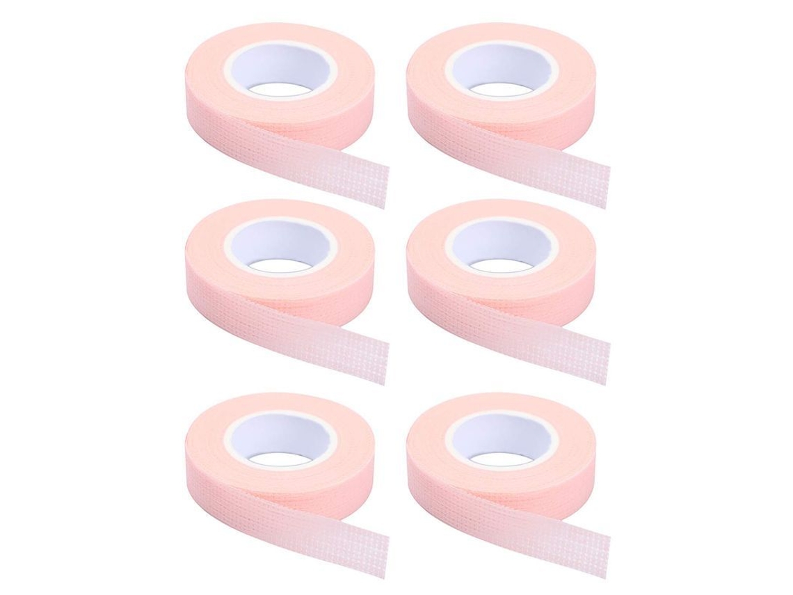 6 Rollos De Cinta Adhesiva Para Pestañas, Cinta Adhesiva Textil Para Extensiones De Pestañas.