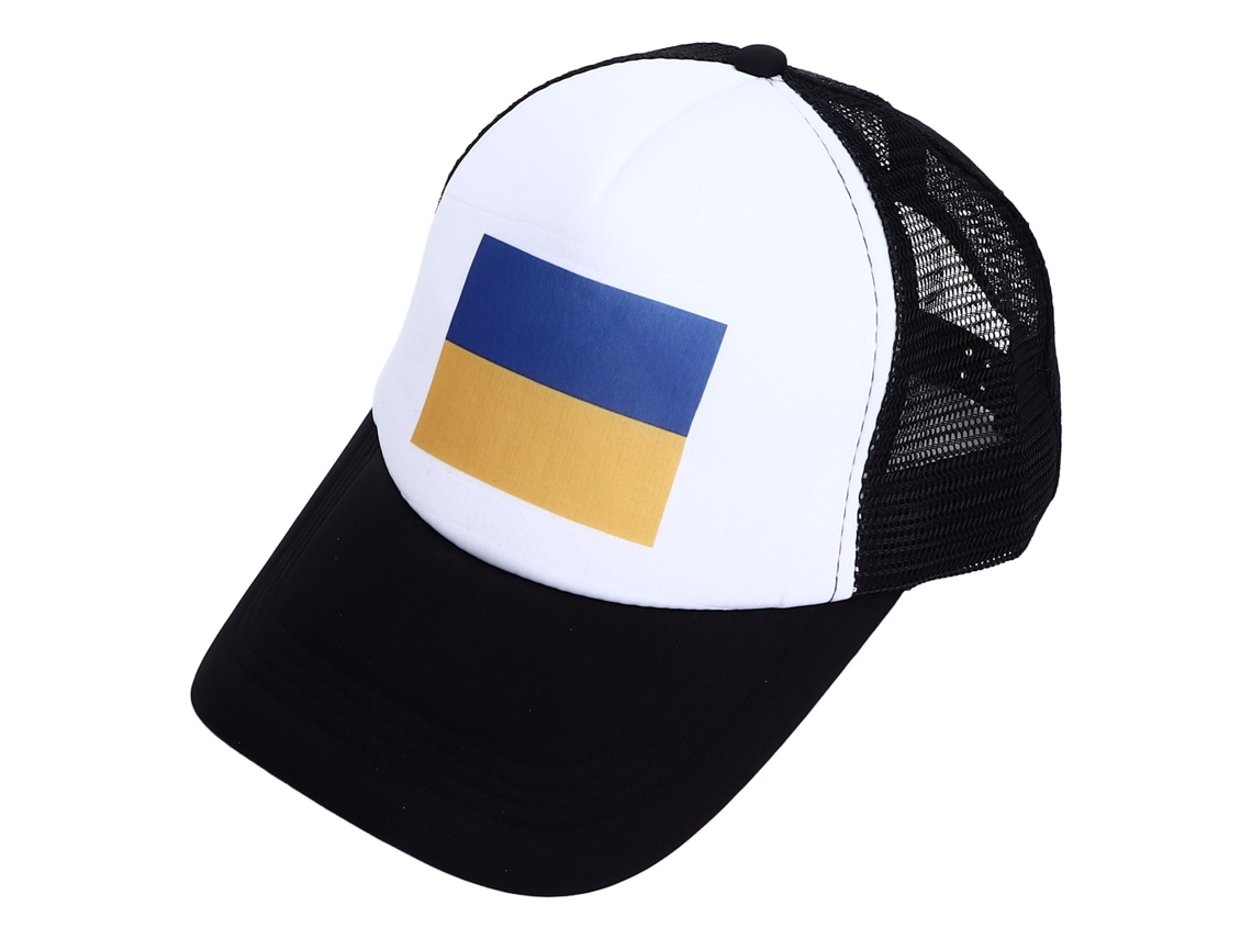 Gorra De Béisbol Ajustable Con La Bandera De Ucrania Y Visera De Patito Para Actividades Al Aire Libre Y Protección Solar.