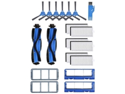 Kit de accesorios para Robovac 11s, 15t, 30, 30c, 15c, 12, 25c, 35c y 11s Plus: filtro, prefiltro, rodillo, cepillo lateral y funda para el cepillo.