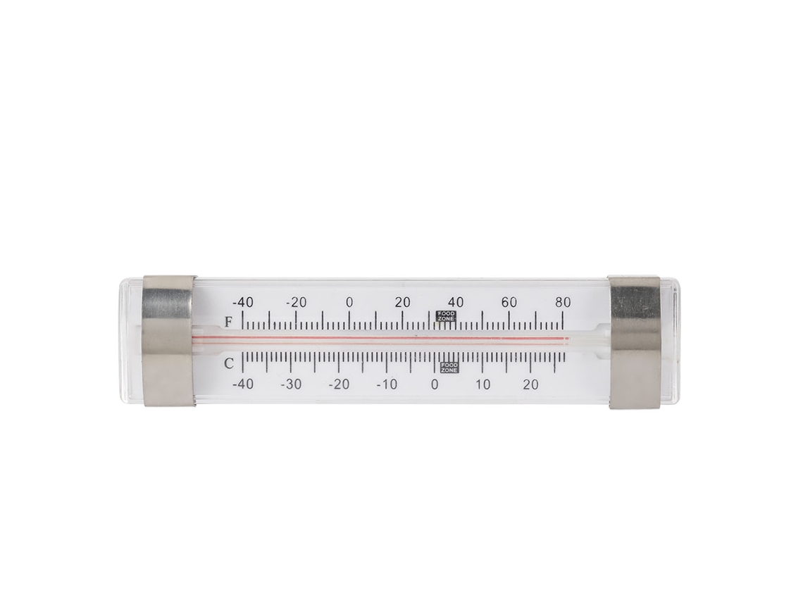 Termómetro Mini Para Refrigerador De Cocina Con Pantalla En Grados Fahrenheit Y Celsius (13,3 Cm)