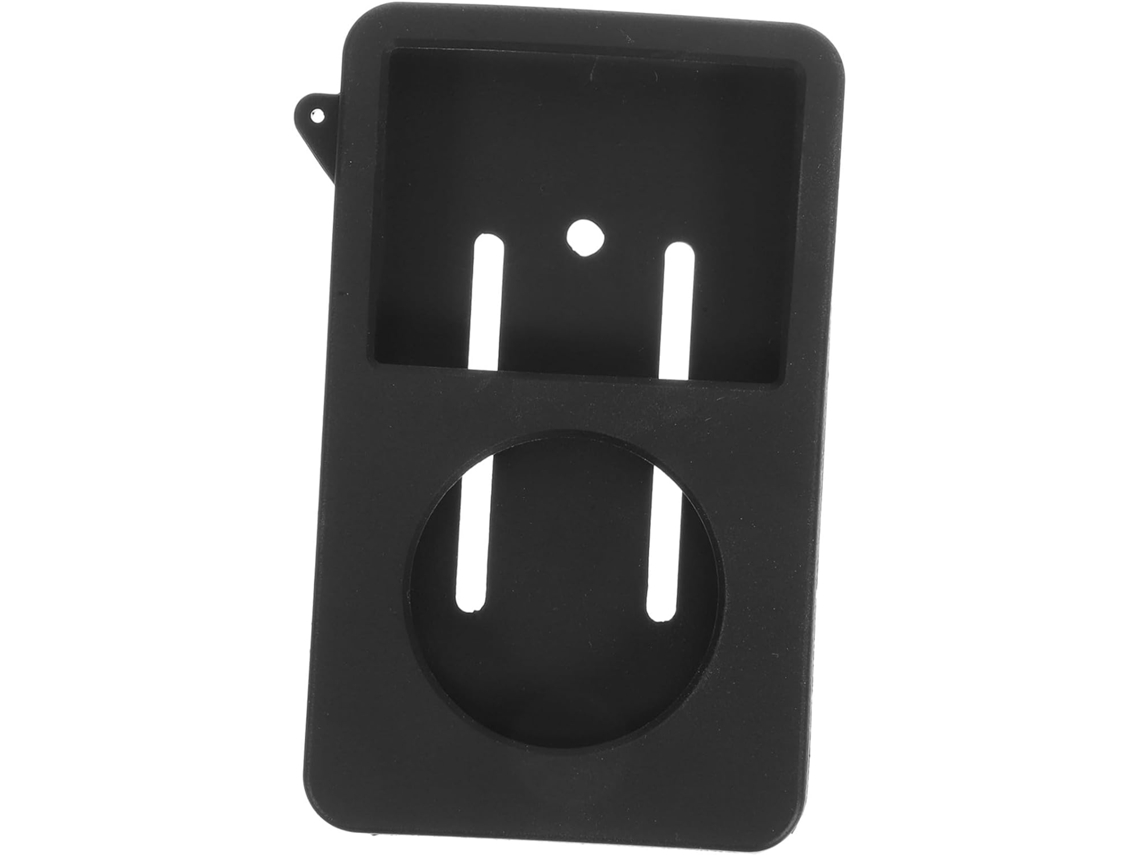 Alfombrilla de silicona negra antideslizante y resistente a impactos para reproductores y lectores de audio. Gokoco