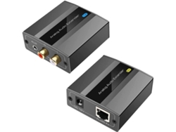 Extensor De Audio Analógico De 3,5 Mm, Estéreo, Cable Ethernet Individual