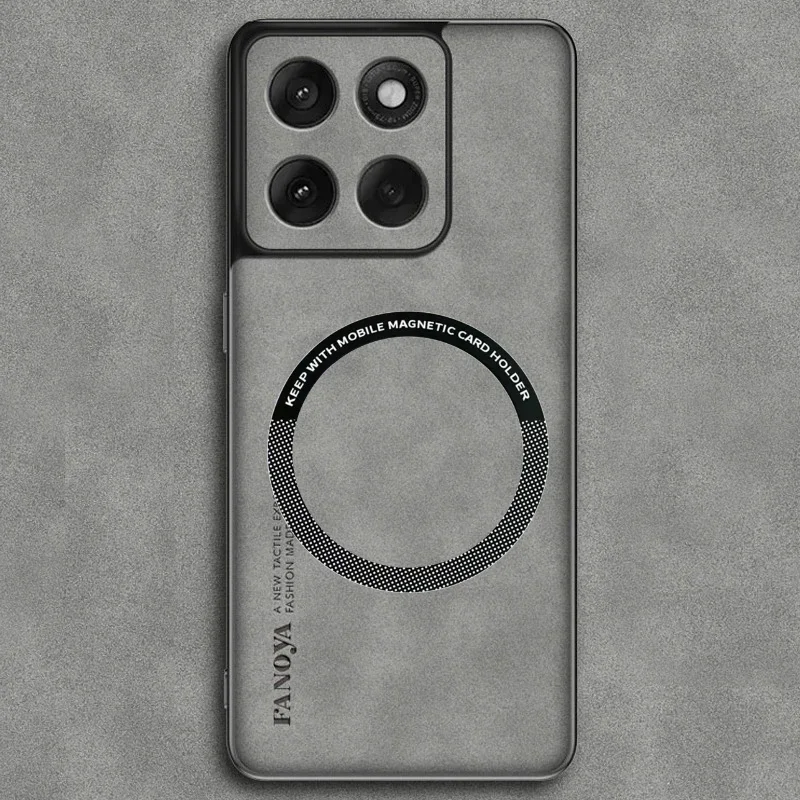 (gris, Motorola Moto G15) Funda Blanda De Cuero Genuino Para Teléfonos Motorola, Compatible Con Carga Inalámbrica Magnética.