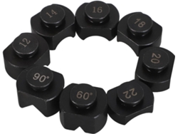 Kit de 8 piezas para doblar joyas con troqueles de repuesto para máquina dobladora de anillos. SFUSHOS