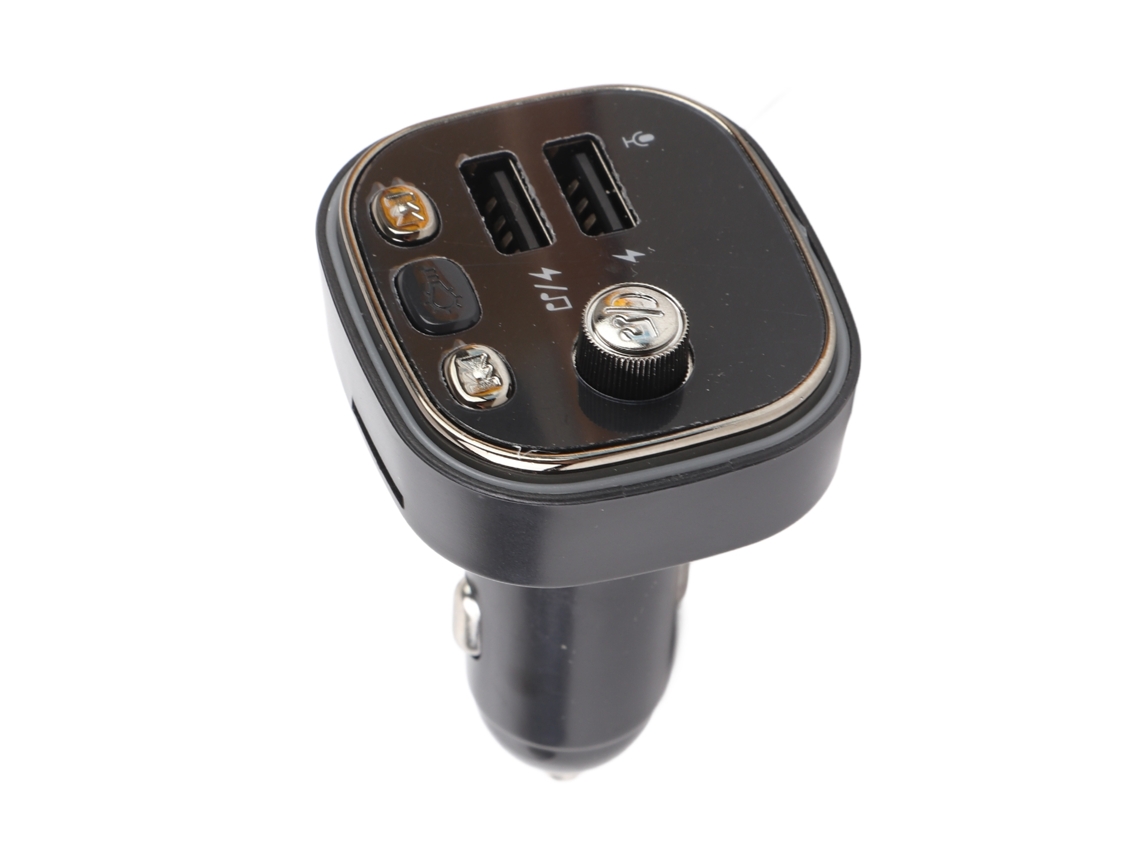 Transmisor Fm Bluetooth Para Coche Con Carga Rápida, Reproductor De Mp3, Llamadas Manos Libres, Adaptador De Radio Inalámbrico - Negro