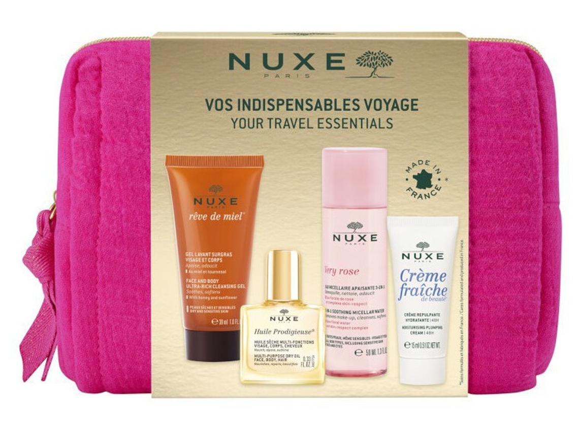 5 artículos esenciales de viaje varios Nuxe