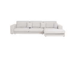 Sofá esquinero BELIANI Lofoten de Poliéster Blanco 350x187x86