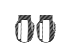 4 Pegatinas Decorativas De Fibra De Carbono Para La Cubierta Del Panel De La Palanca De Cambios Del Coche, Compatibles Con Fit 2014-2018.