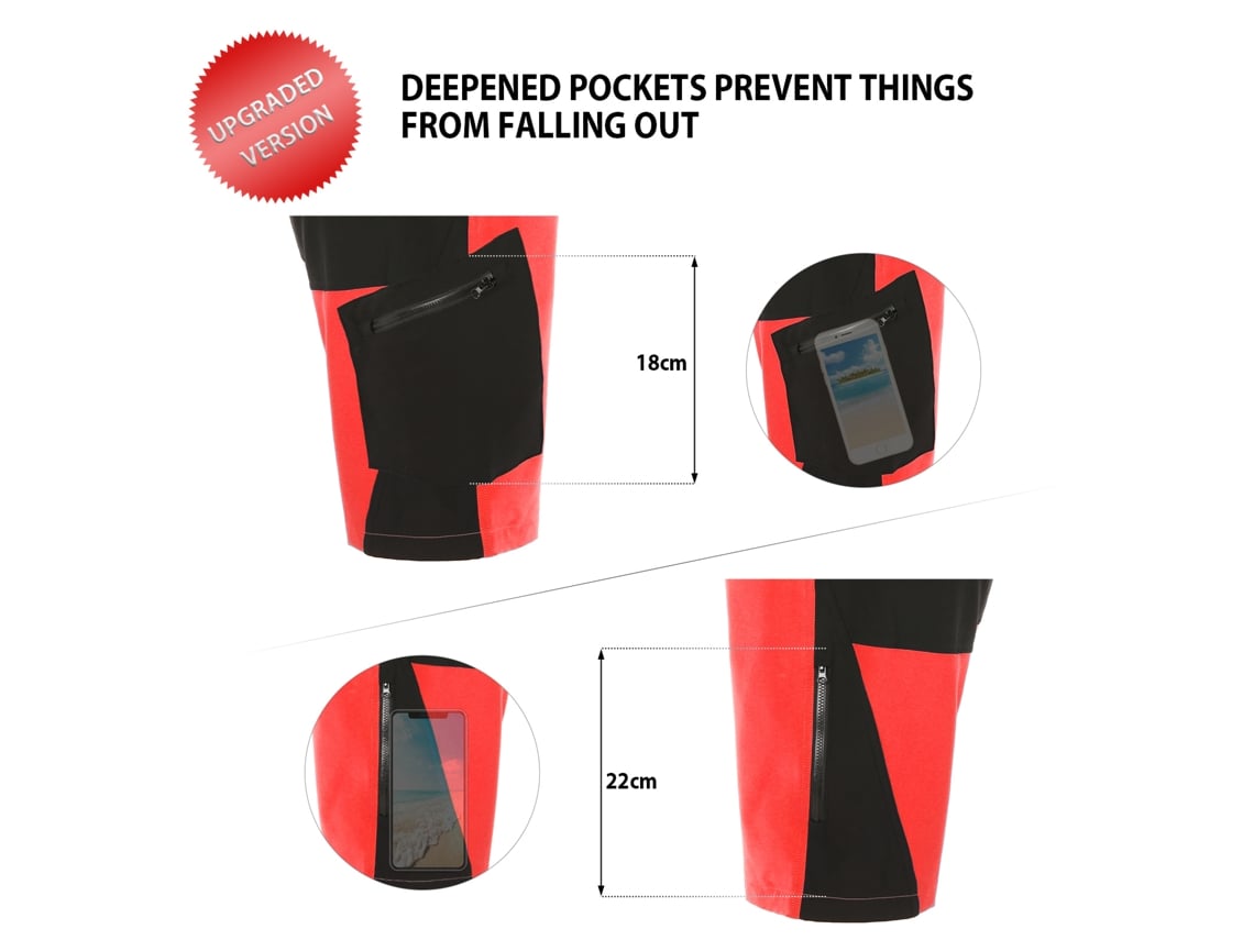 Pantalones Cortos De Ciclismo Con Relleno 3d Para Hombre Tomshoo Transpirables Y Sueltos Deportivos Mtb Running