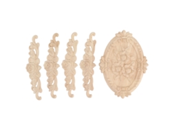 Apliques Decorativos De Madera De Estilo Europeo Para Esquinas De Puertas De Armarios