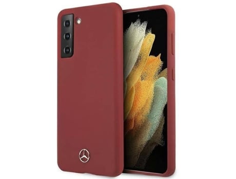 Carcasa Samsung Galaxy S21 Plus MERCEDES Silicona Rojo