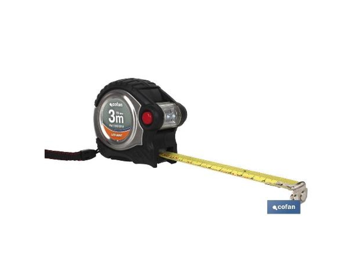 Flexómetro super iman y led 25mm x 8 m